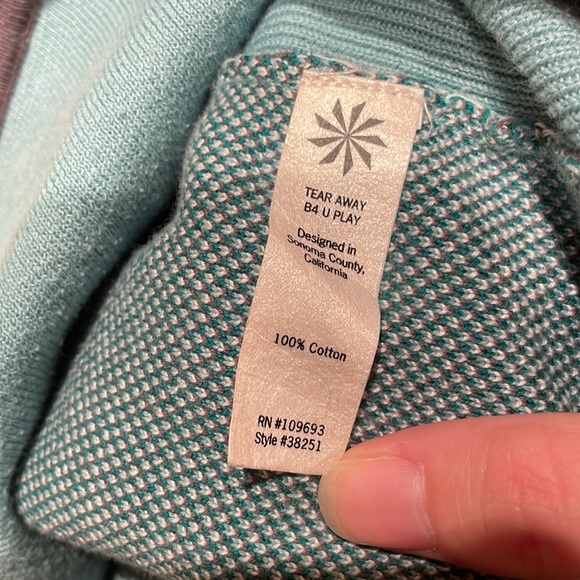 Aqua Green Half Zip Knit Sweater - Picture 10 of 11